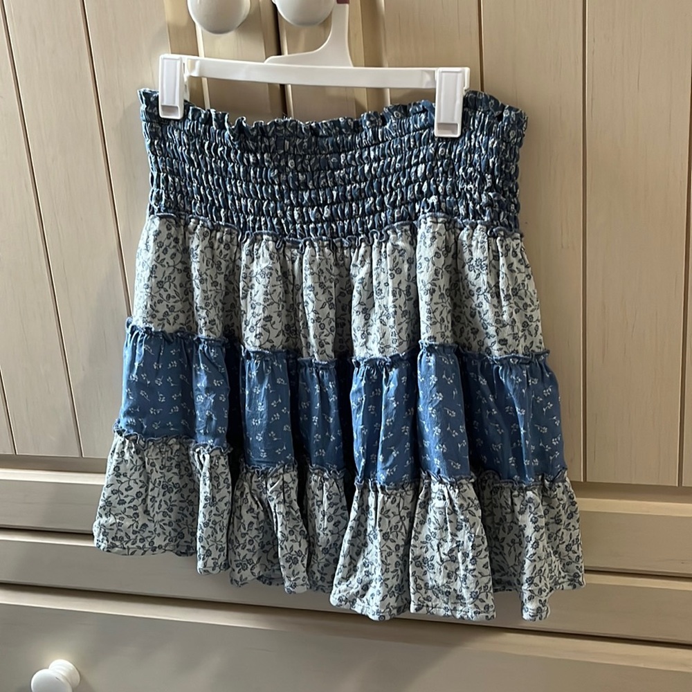 Blue skirt